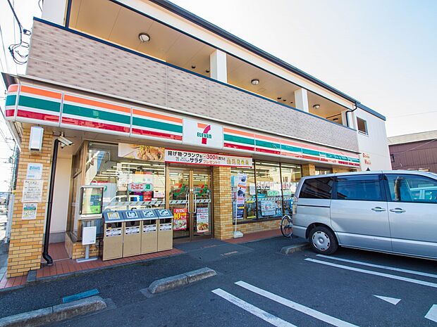 コンビニ 350m セブンイレブン領家店(セブンイレブン(セブンイレブンは近くて便利を掲げています。近くとは、心の近さ。便利とはモノが期待以上の品質でお客さまに届くこと。セブン銀行など新しい…