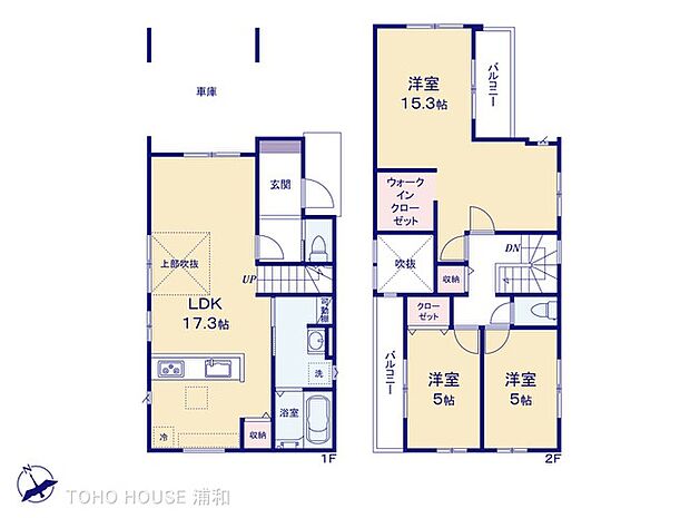 【間取り図】3LDK+WIC