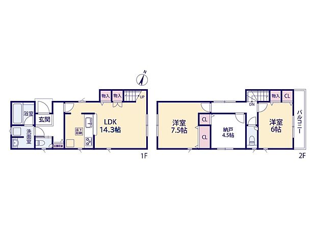 敷地面積:80.22m2・延床面積:79.78m2