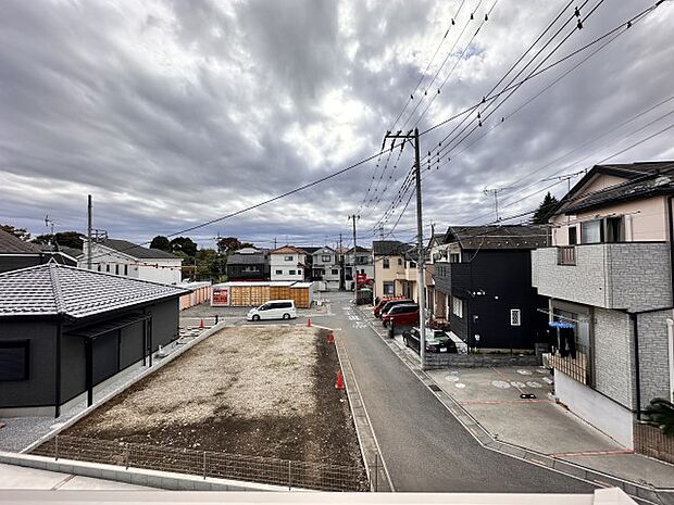 【C号棟 眺望】新しい家並みが造られる眺望・高い建物のない、低層住居専用地域の眺望