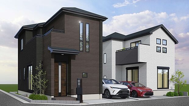 3号棟【完成イメージ図】近隣の完成現場をモデルとしてご案内可能です。ぜひお気軽にお問い合わせください。