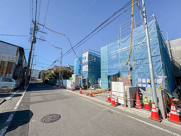 4号棟【前面道路6ｍ】車の通行が少ないので、静かな住環境を維持することができます。