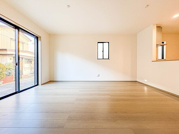 【LDK16帖】料理をしながら、後片付けをしながら二人で会話を楽しみたい空間。