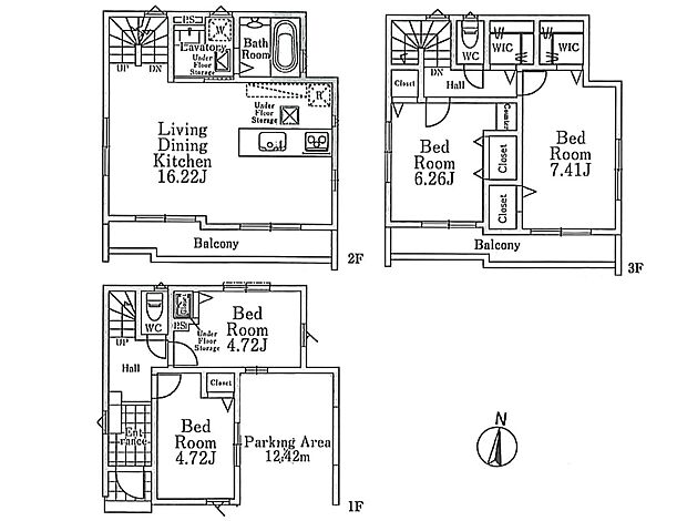【間取り図】LDK16.22帖 4LDK+2WIC