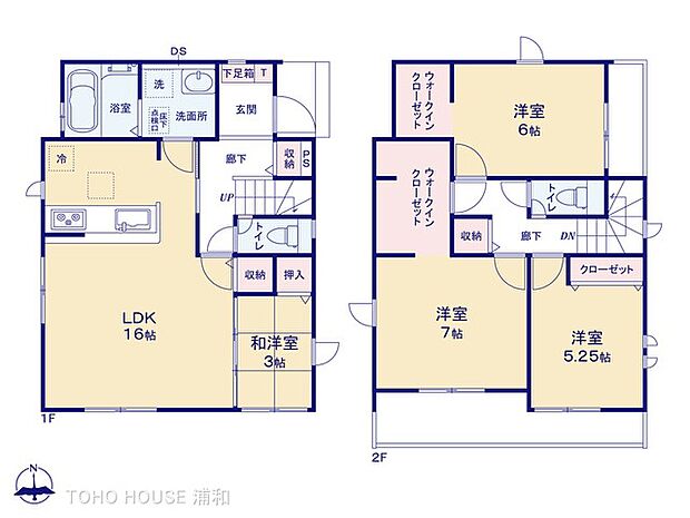 4LDK　土地面積110.60m2　建物面積98.53m2