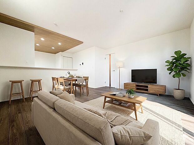 【LDK16.5】 整然とした空間演出、快適な理想の暮らしの実現は家のみの拘りではなく、そこで暮らす方々にとって素敵な環境であることも挙げられると思います。四季折々の変化が奏でる鼓動を楽し…