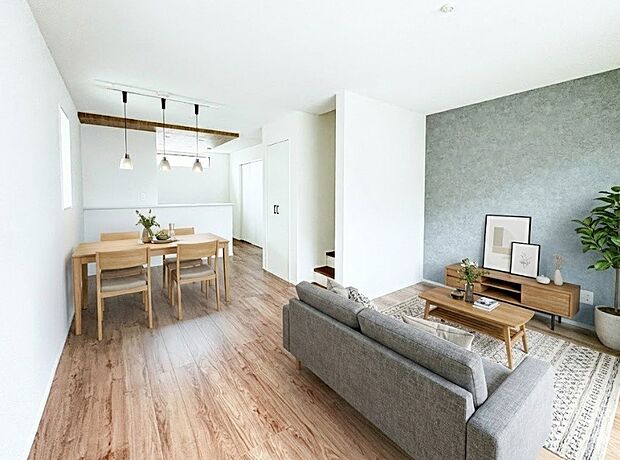 【リビングダイニング】しっかりとした広さがあるのでルームメイク自由自在！