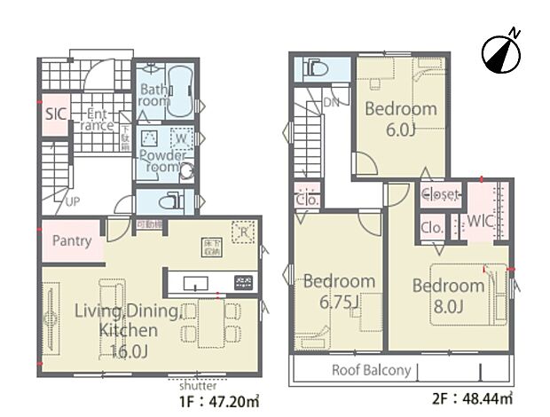 3LDK 建物面積95.64m2 土地面積100.79m2