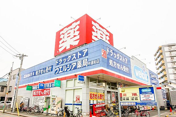 ドラッグストア 240m ウエルシア中浦和店