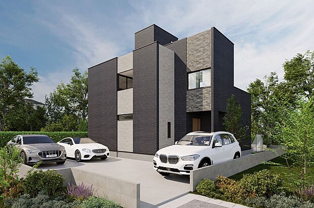 【外観】スタイリッシュな佇まいと調和のとれた外観が、周囲に溶け込みます。※イメージパースです。