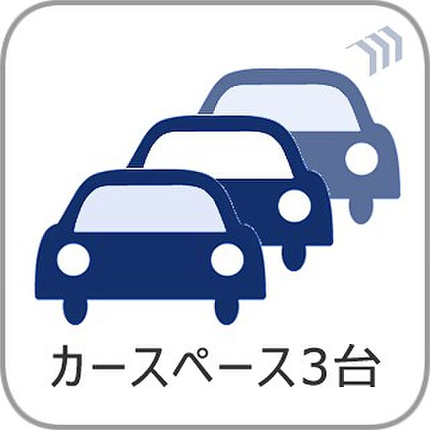 【駐車場3台】駐車場3台可能。※車種による