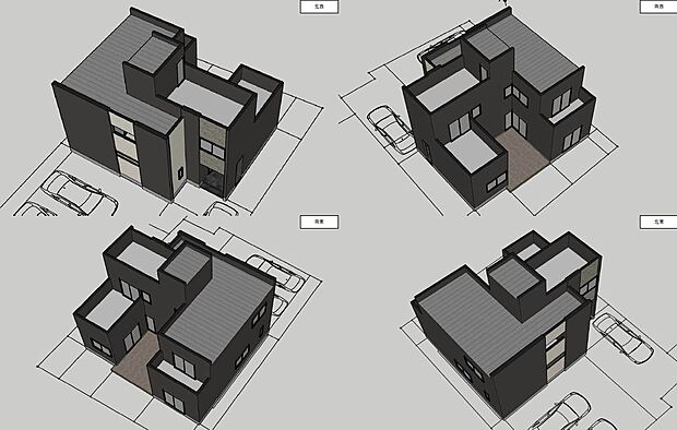 【全体配置】建物の居住性に拘った邸宅は、「落ち着き」と「安らぎ」と「快適」を実現。※イメージパースです。