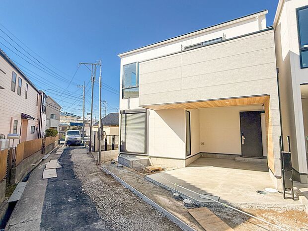 1号棟【前面道路】車の通行が少ないので、静かな住環境を維持することができます。