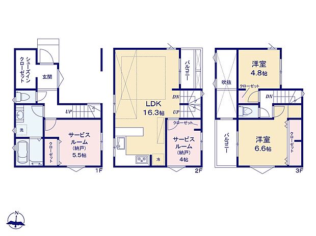 1号棟【間取図】