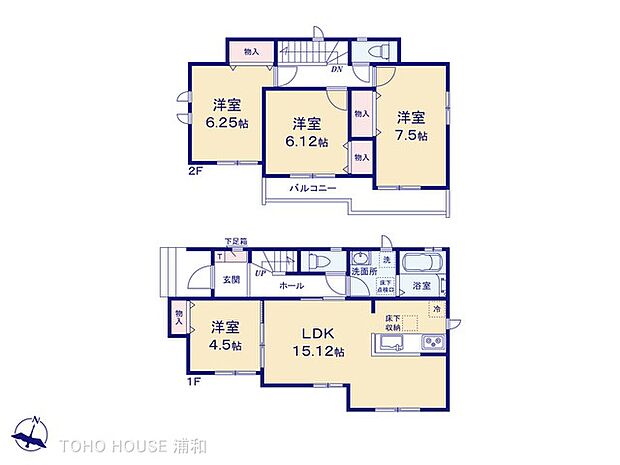 【間取-C号棟-】全棟4LDK