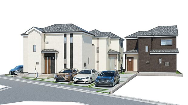 【完成予想パース　E-H号棟】将来にわたって価値が継続する「質」を追求した本物の家。