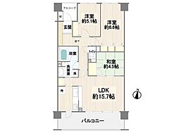間取図画像 3LDK