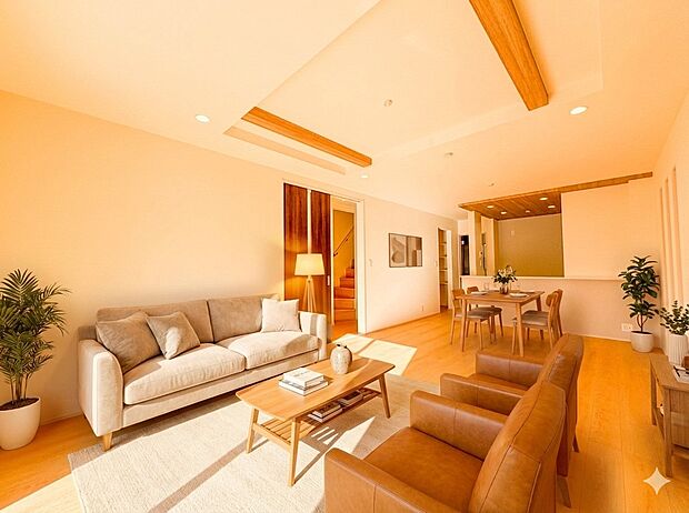 【LDK20.25帖】シンプルなデザインの家は風情がある。住む人のこだわりを感じる。外観も内装もいたってシンプル。居心地がよく、家事や趣味、子育てなどにも集中できる。家も人間も熟成するほどシ…