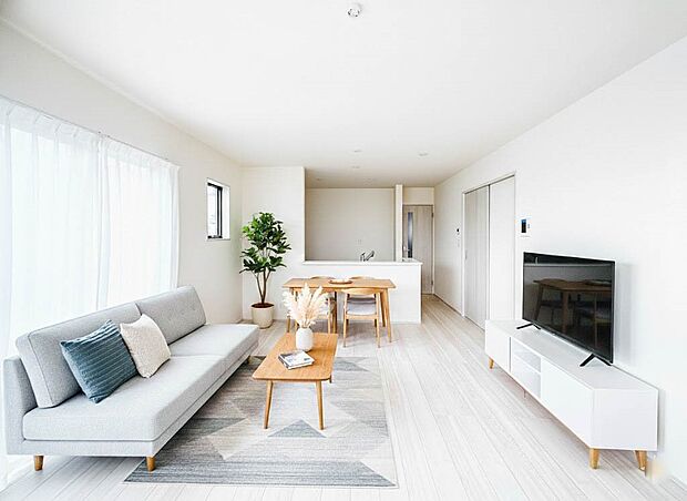 【Living-dining-リビングダイニング】流行に左右されず、将来にわたって価値が継続する「上質」な佇まい。※CGにて家具を配置しています。