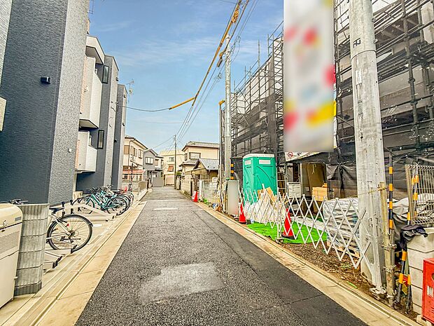 1号棟【前面道路3.9ｍ】車の通行が少ないので、静かな住環境を維持することができます。