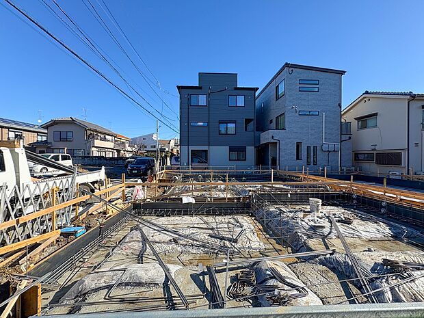 【外観-1号棟-】JR埼京線・武蔵野線の2路線利用可能な『武蔵浦和』駅徒歩14分の好立地。 デザイン性の高い、全4棟となっております。