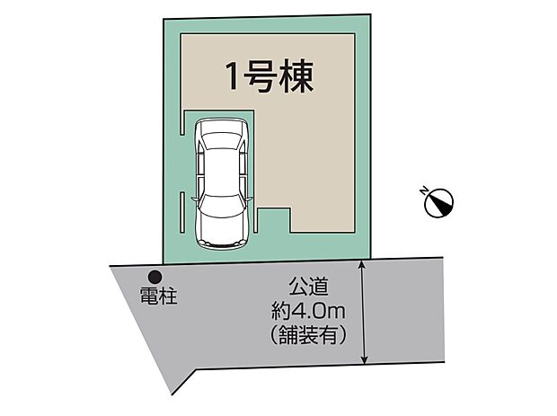 【区画図】南西側接道により日当たりのよい住環境を維持できますね
