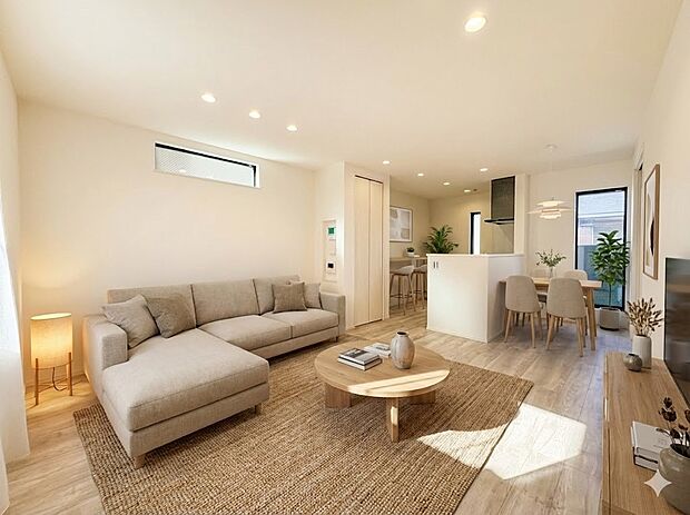 【LDK19.4帖】シンプルなデザインの家は風情がある。住む人のこだわりを感じる。外観も内装もいたってシンプル。居心地がよく、家事や趣味、子育てなどにも集中できる。家も人間も熟成するほどシン…