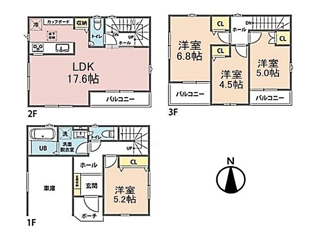 4LDK 土地面積86.24m2 建物面積108.15m2