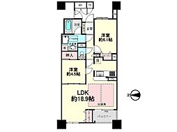 ラムザタワーA棟 1SLDKの間取図画像