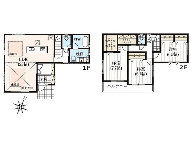 土地151.53m2/115.82m2 3LDK