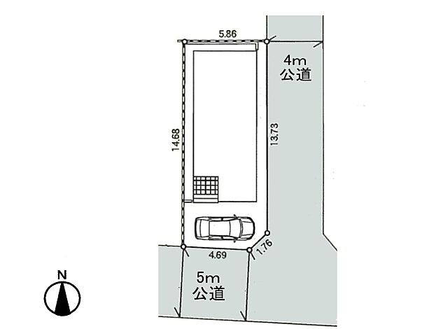 【区画図】東南角地
