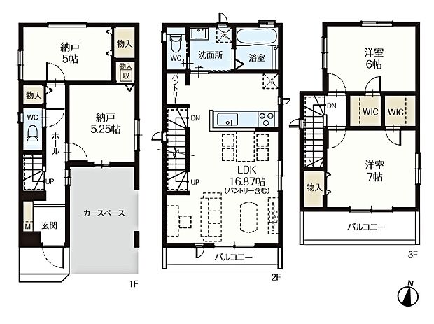 【間取-A号棟-】
