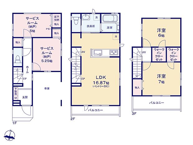 【間取-A号棟-】