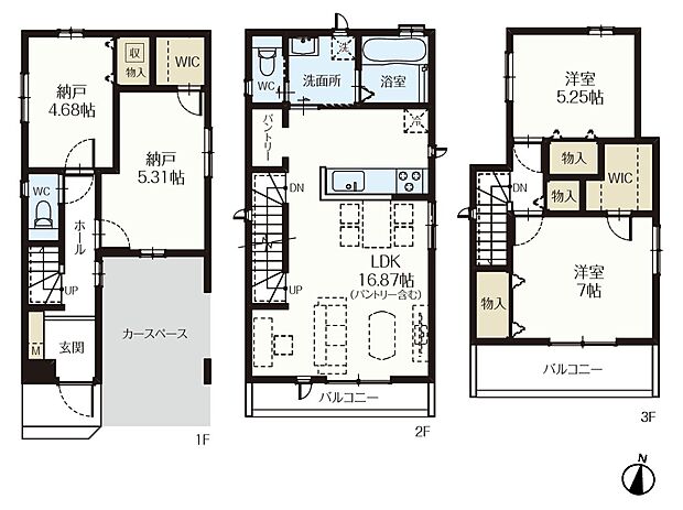 【間取-B号棟-】