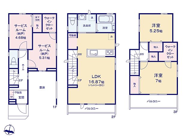 【間取-B号棟-】