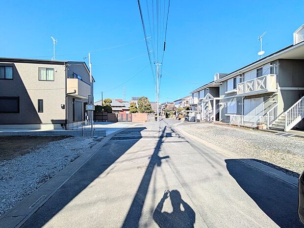 【前面道路】家の良し悪しだけでなく周辺環境も重要なポイント。