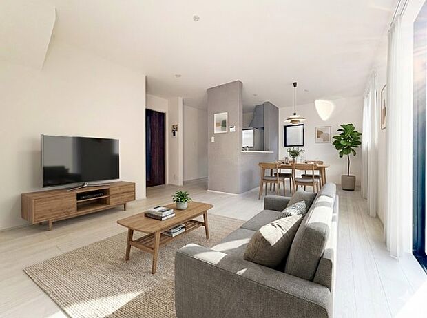 【LDK16.25帖】シンプルなデザインの家は風情がある。住む人のこだわりを感じる。外観も内装もいたってシンプル。居心地がよく、家事や趣味、子育てなどにも集中できる。家も人間も熟成するほどシ…