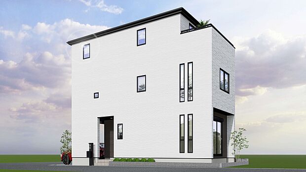 【完成予想図】建築条件なし土地です。2026年1月まで土地販売予定!