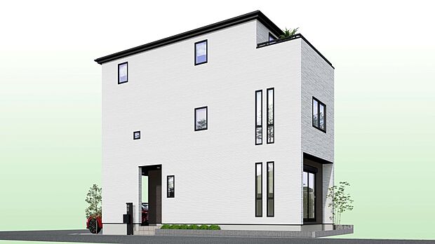 【完成予想図】建築条件なし土地です。お好きなハウスメーカーで建築可能！