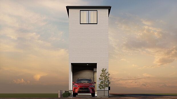 【完成予想図】建築条件なし土地です。9m×6mの角地!