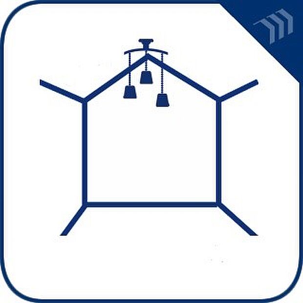 【リビング以外の居室】独立性を高めたお部屋。たっぷりの収納も配備しており、片付いた空間を現実出来そう。陽光も降り注ぐ明るく開放的な空間が魅力的。