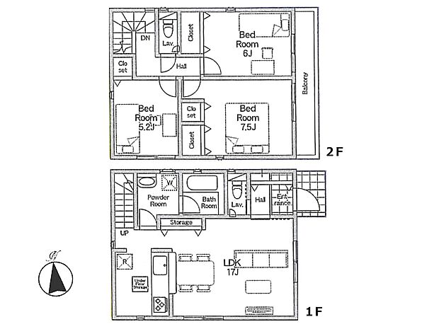【2号棟】3LDK 土地面積129.44m2 建物面積84.24m2