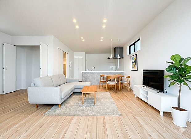 【LDK21.4帖】ホームパーティーでもゲストと一緒に料理を楽しみながら楽しい時間を過ごせそう。