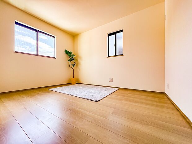 【洋室6帖】充実した生活は伸びやかな居室空間から始まります。快適に・伸びやかに。心の潤いを求める方々へ。