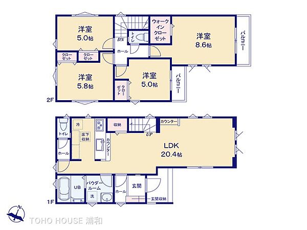 間取りを拡大表示