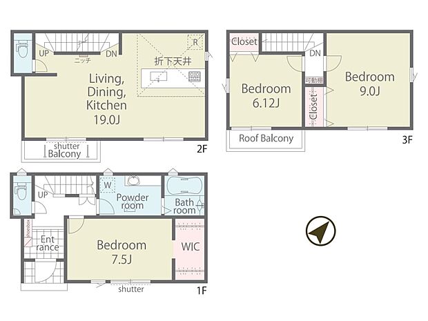 【1号棟間取り図】