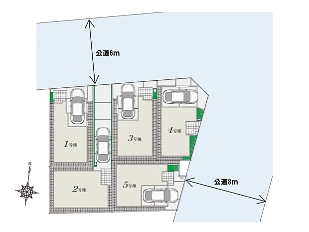 2号棟【区画図】現況と異なる場合は現況有姿。