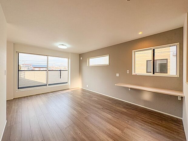 2号棟【LDK15.9帖】子供の様子を見ながら料理ができるので安心です。