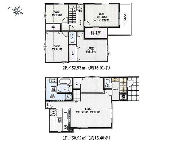 敷地面積/105.88m2 建物面積/103.85m2