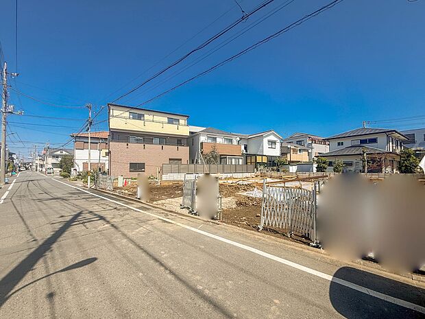 3号棟【前面道路5.9m】車の通行が少ないので、静かな住環境を維持することができます。